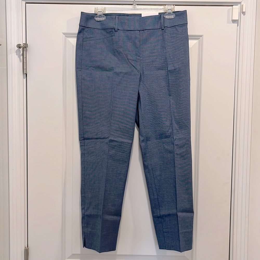 Beautiful blue the riviera pant dress pants slacks cropped curvy size 6